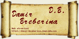 Damir Breberina vizit kartica
